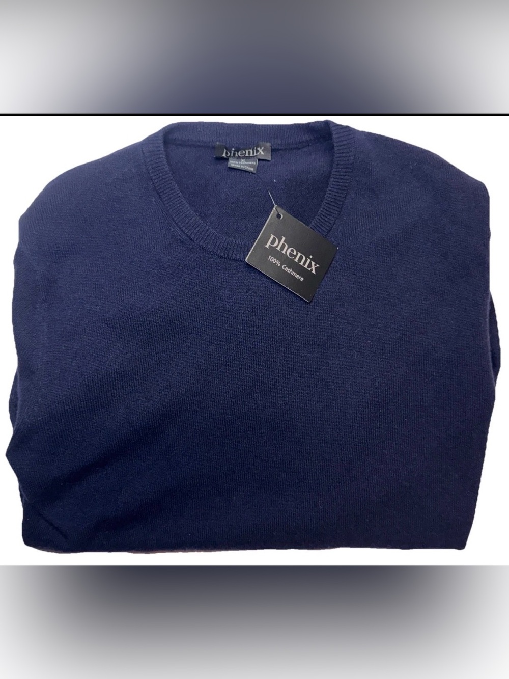 Phenix Navy Crewneck Sweater - Men's Classic Knit
